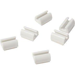 Elworks kabelclips med tape 20-pak - hvid