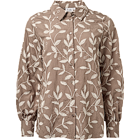 VRS dame skjorte str. XL - brun