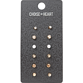 CBYH ørestikker 12 stk. - guldfarvet