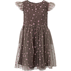 VRS børne kjole str. 98/104 - brun