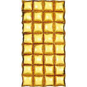 Folieballon gardin 72x143 cm - guldfarvet