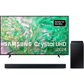 Samsung 75" TV TU75DU8005 + HW-C440 Soundbar