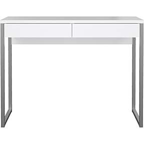 Function Plus skrivebord med 2 skuffer - hvid