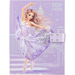 TOPModel dagbog - lilla/ballet