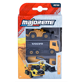 Majorette Volvo anlægskøretøjer 3-pak