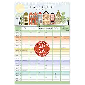 Familiekalender 2026 - modern