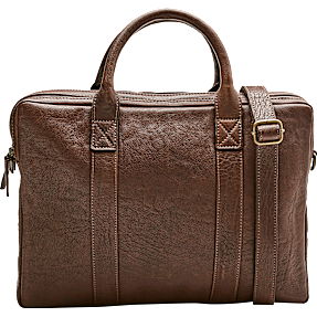 Unisex kontor skindtaske - brun