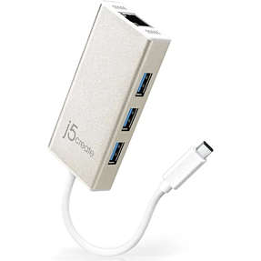 J5 USB-C Ethernet & Hub multiadapter