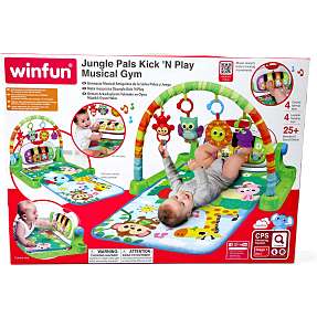Jungle Pals Kick' N Play musik gym