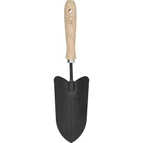 Håndskovl med træhåndtag - sort