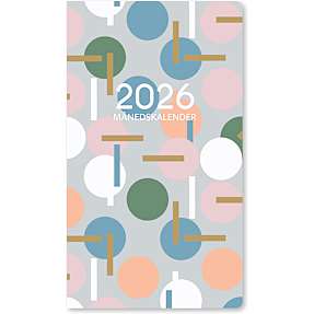 Kalender 2026 - farvet illustrationer