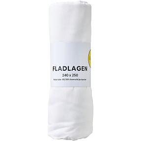 BASIS fladlagen 240x250 cm - hvid