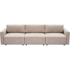 Florence 3 personers modulsofa - gråbrun