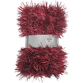 Lametta guirlande 80 mm x 5 meter - rød