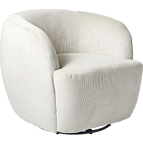 Molly loungestol i fløjl - sandfarvet