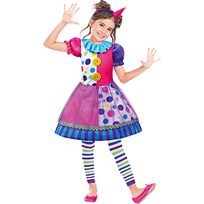 Klovne tutu kjole - str. 104 cm