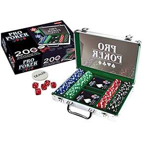 Propoker kuffert med 200 pokerchip