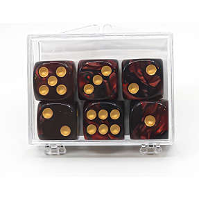 Games for fun marmor terning 6-pak brun