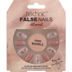 Kunstige negle Pink Marble
