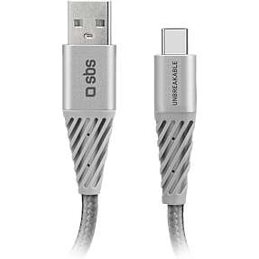 SBS lightning kabel 1,5 meter - sølvfarvet