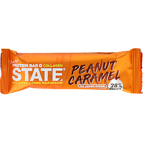 Proteinbar m. peanuts og karamelsmag