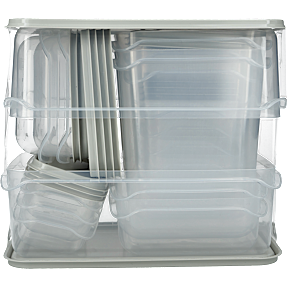 Opbevaringsbeholdere (17-pak)