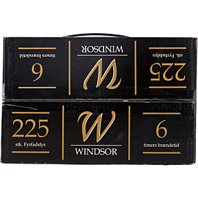 Windsor fyrfadslys 225-pak - Hvid
