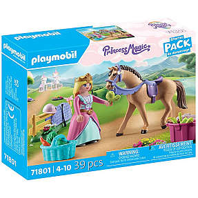 Playmobil prinsesse med hest 71801 39 dele