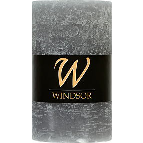 Windsor rustikt bloklys 7x12 cm - grå