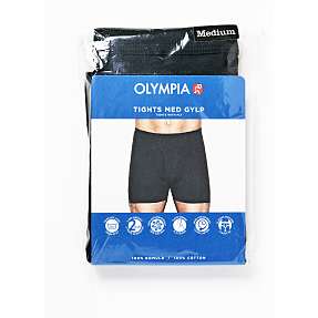 Olympia herre tights str. 2XL - sort