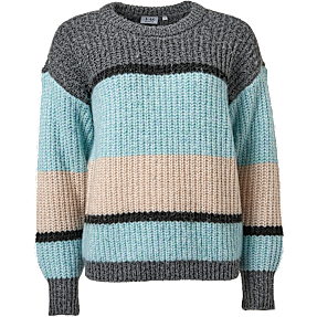 VRS dame striktrøje str. S - multifarvet