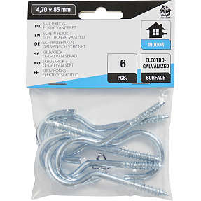 HomeFixer skruekrog 4.70x85 mm 6 stk