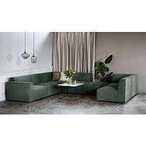 GRO U-formet modulsofa - mosgrøn