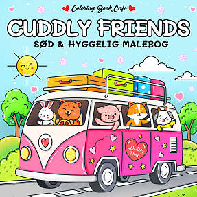 Cuddly Friends malebog - Coloring Book Cafe