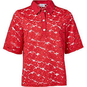 VRS dame polo T-shirt str. M - rød
