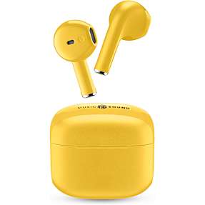 Music Sound Swag TWS trådløse in-ear høretelefoner - gul<BR>