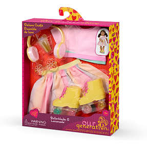 Our Generation tøjsæt - rulleskøjter