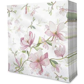 Mønstrede servietter 33x33 cm 20-pak