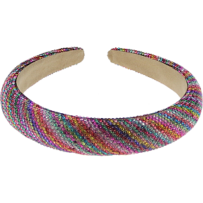 CBYH dame hårbøjle med sten - multifarvet