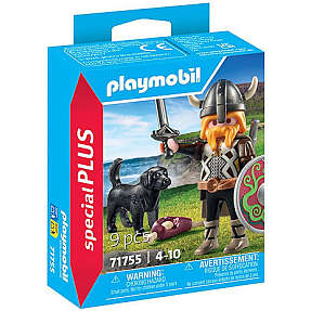 Playmobil viking med vagthund 71755 9 dele