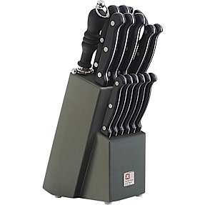 Artisan knivblok med 15 knive - sort