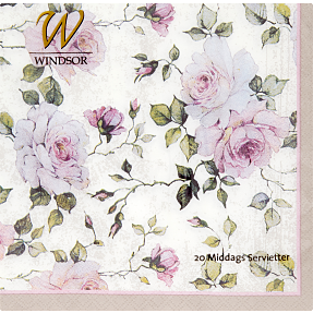 Windsor mønstrede servietter 40x40 cm 20-pak