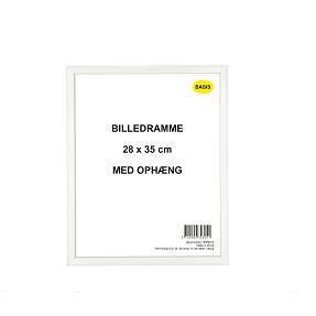 Ramme i hvid - 28x35 cm