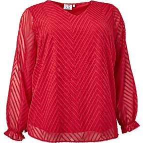 VRS dame bluse str. 52 - rød