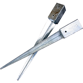 Stolpespyd varmgalvaniseret 51 x 51 mm L: 600 mm
