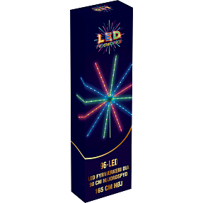 LED Fireworks dekoration med jordspyd