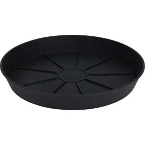 Plastik underfad - sort - Ø:29 cm