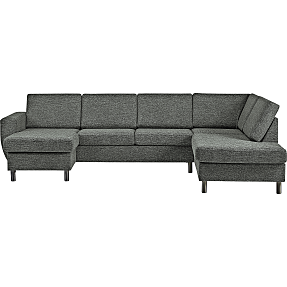 Rom Nordic venstrevendt U-sofa - grøn