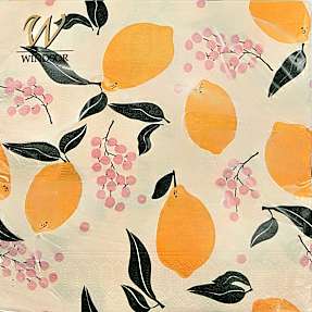 Windsor mønstrede servietter 33x33 cm 20-pak