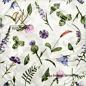 Windsor mønstrede servietter 33x33 cm 20-pak